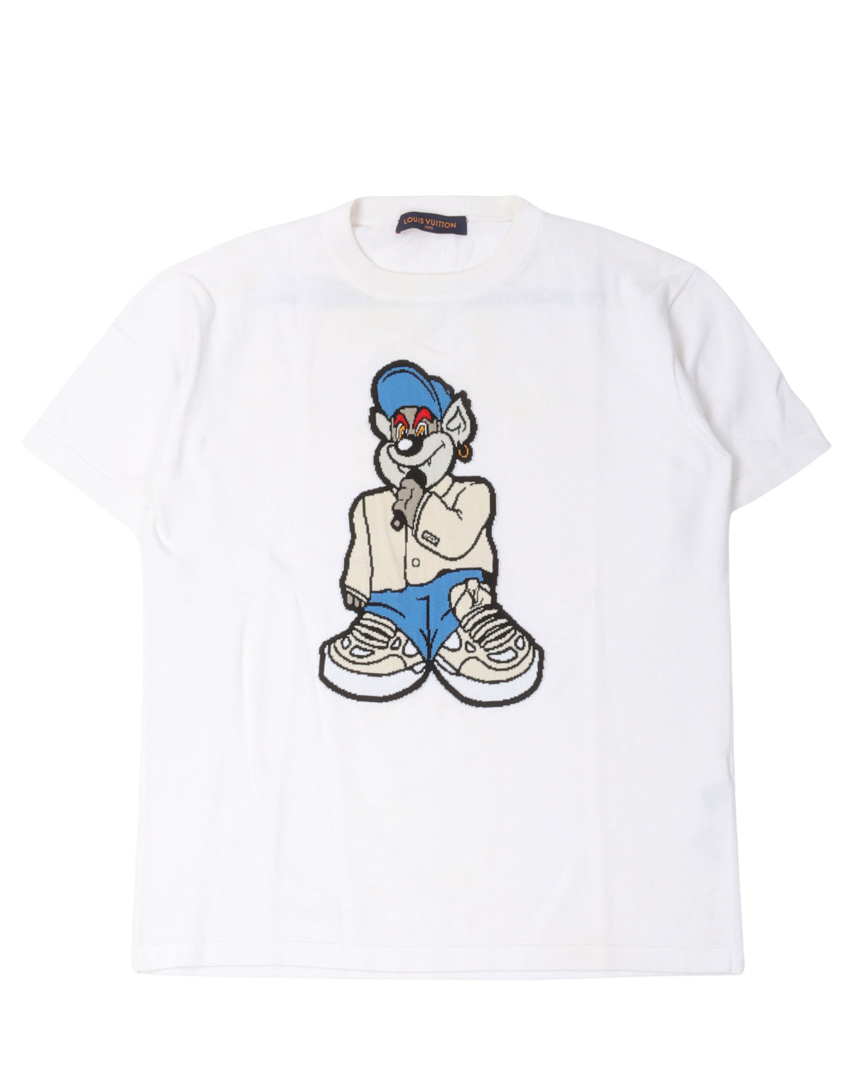 Intarsia Graphic Short Sleeved Knitwear