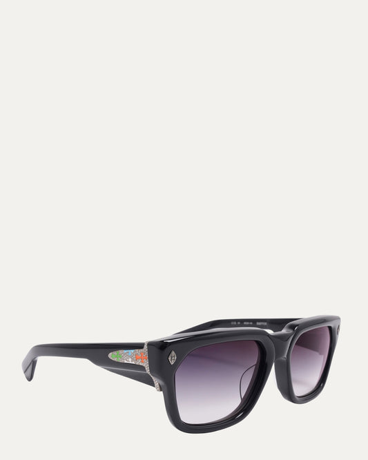 Diamond and Enamel Sniffer Sunglasses
