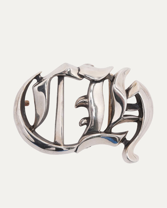 CH Silver Belt Buckle