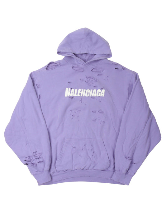 Oversized Distressed Hoodie