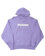 Oversized Distressed Hoodie