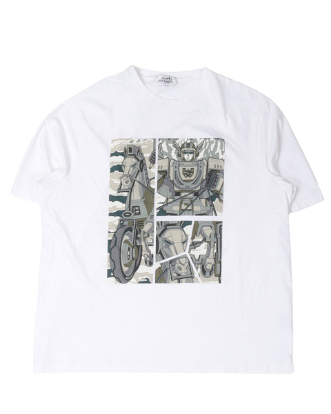 HERMES◆MEGA CHARIOT/Tシャツ/XL/コットン/WHT Hermes Mega Chariot T-Shirt \u2013 Justin Reed
