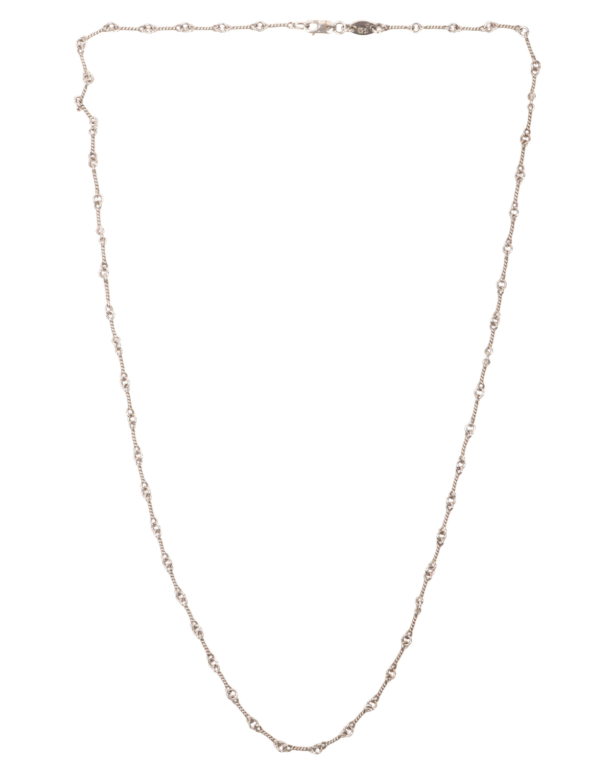 18k White Gold Twist Chain