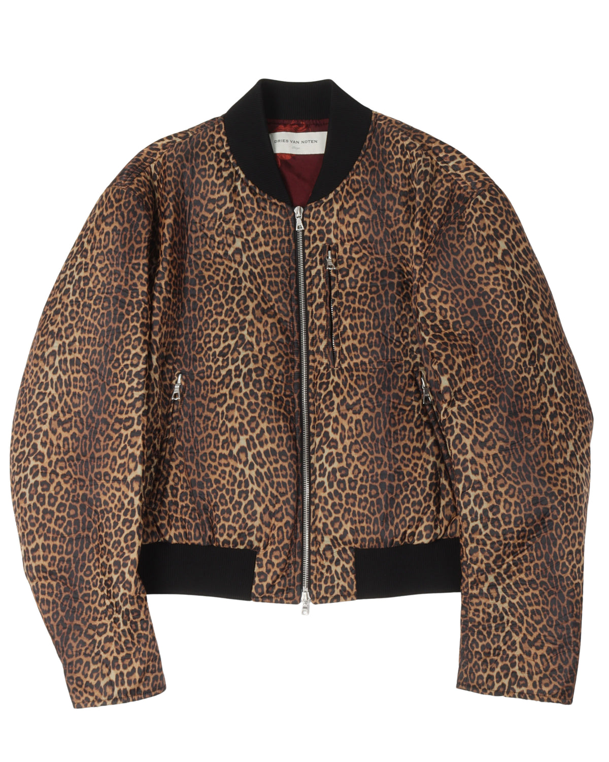 Dries Van Noten Leopard Print Satin Jacket – Justin Reed