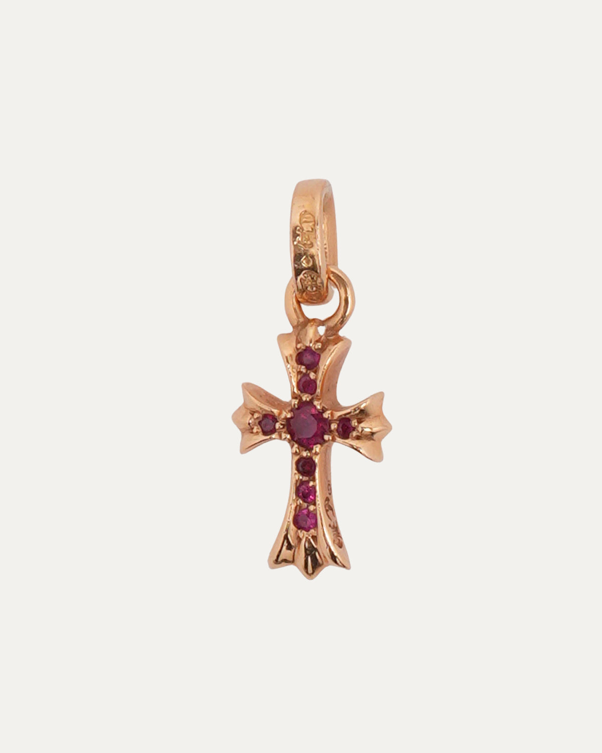Gold Ruby Baby Fat Pendant