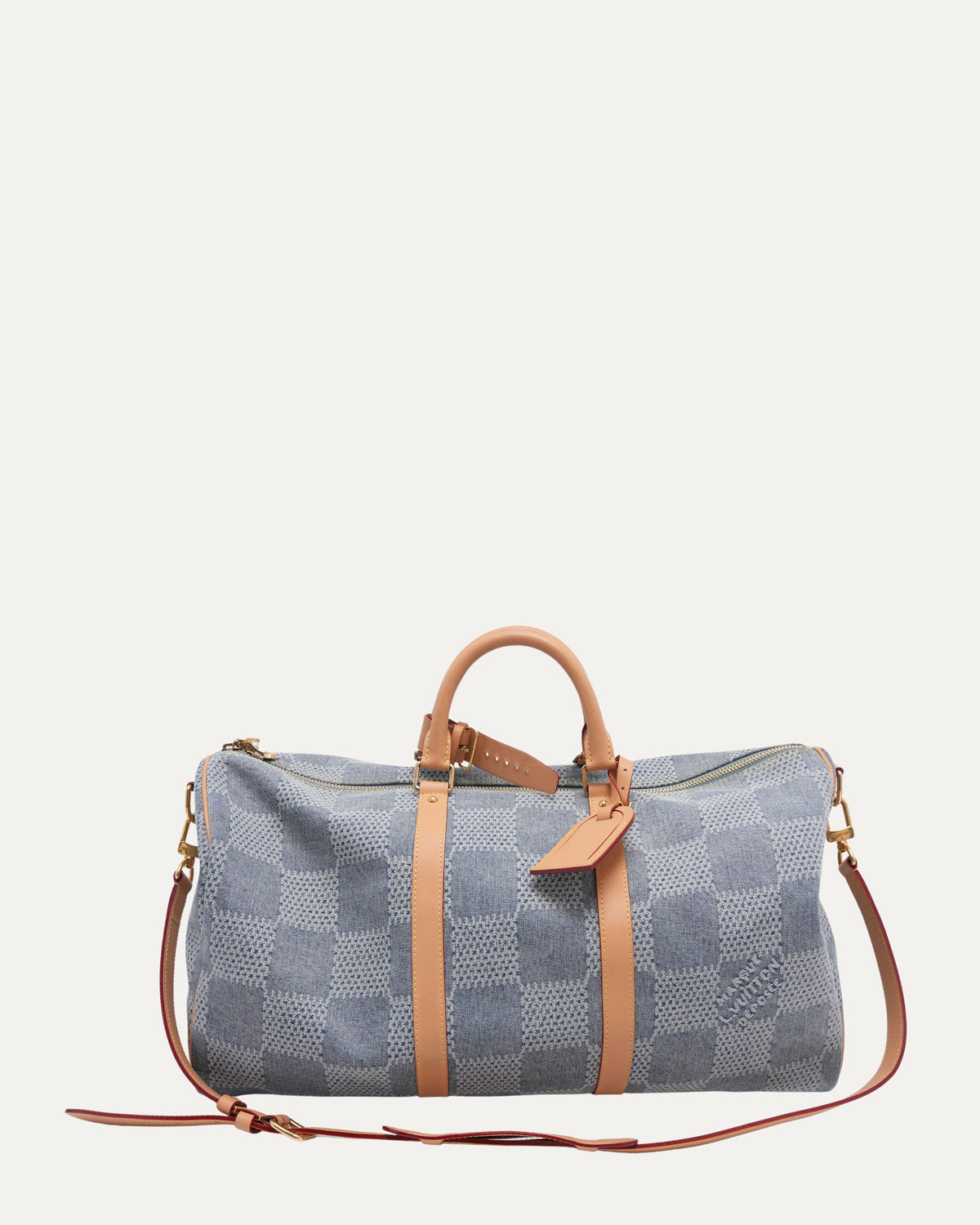 Denim Damier Keepall Bandoulière 50