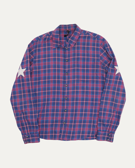 Star Patch Flannel Shirt