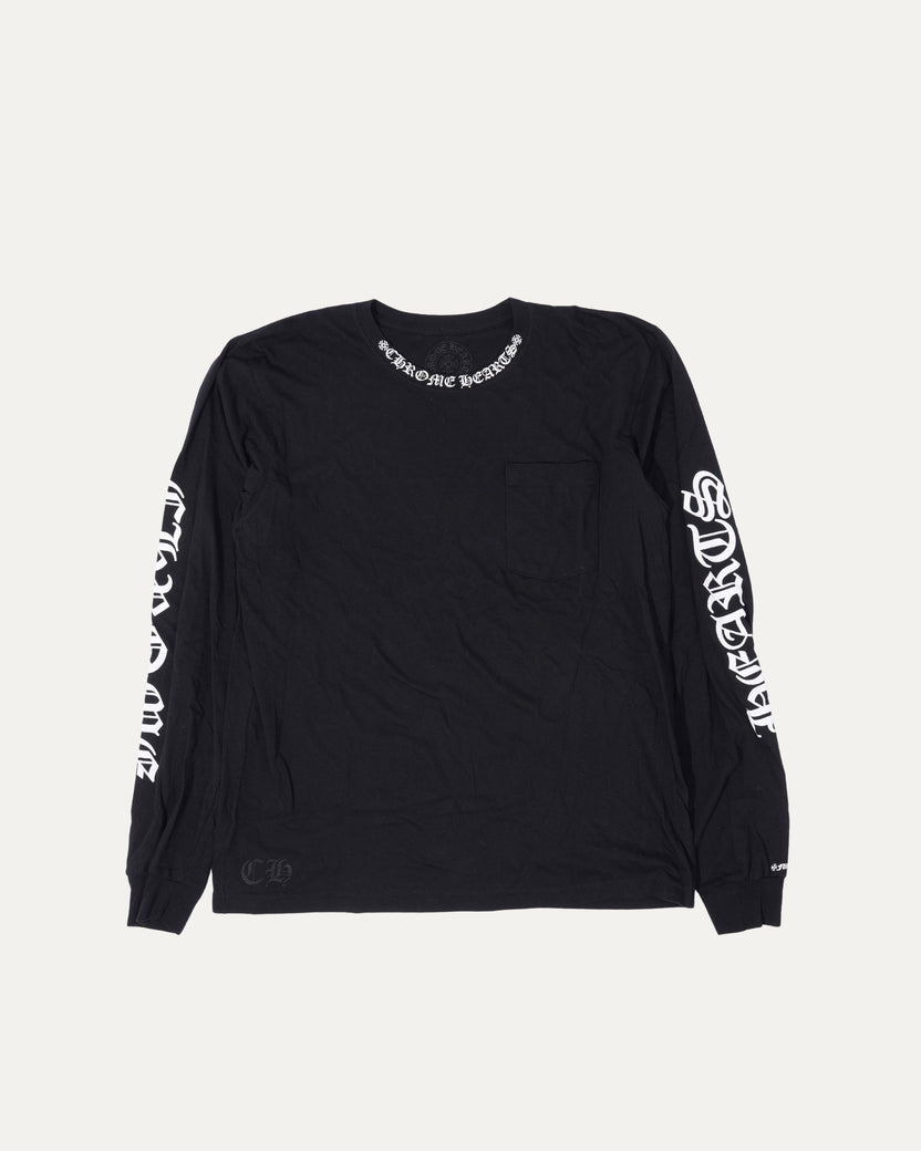 Neck Logo Long Sleeve T-Shirt