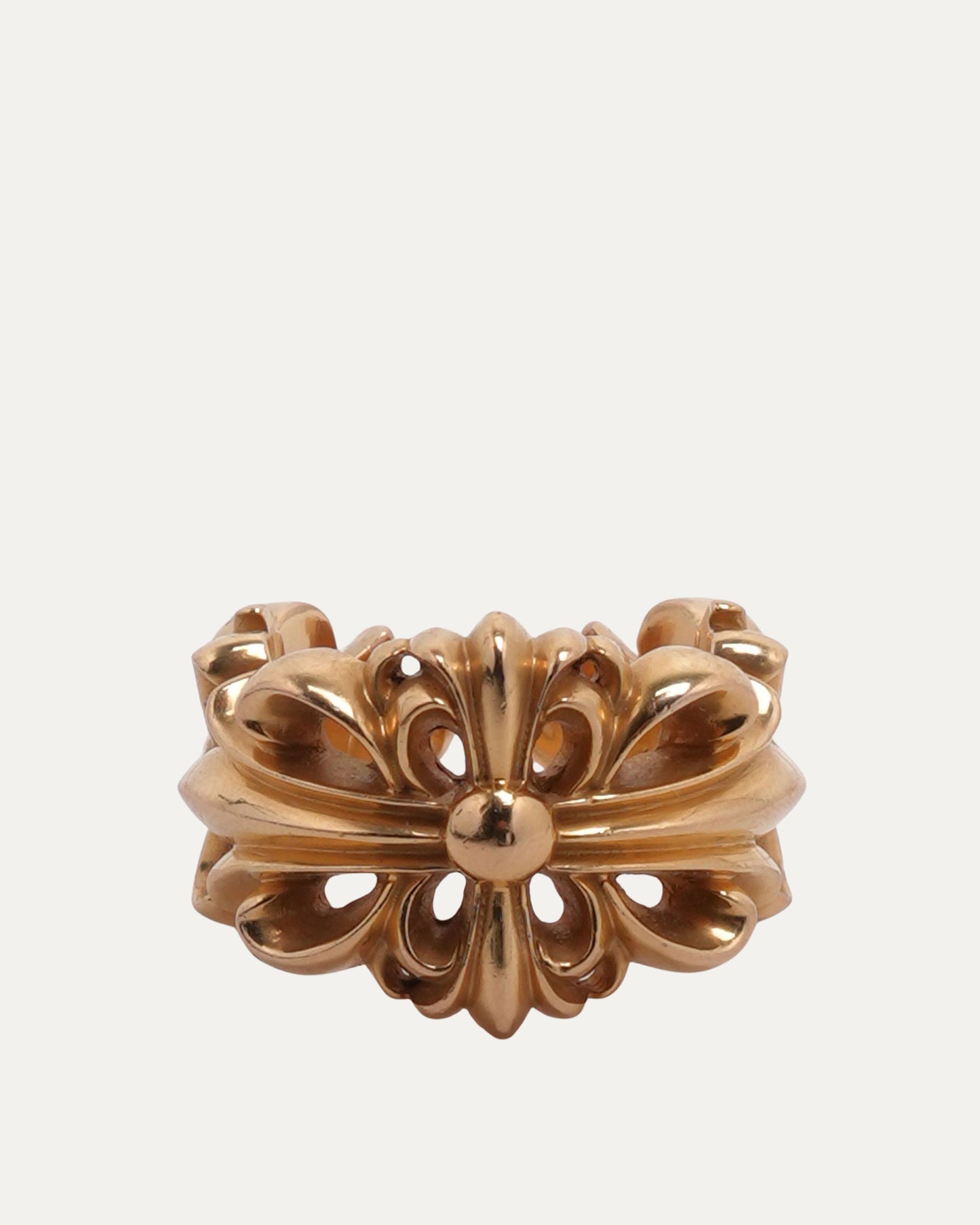 22k Gold Double Floral Ring