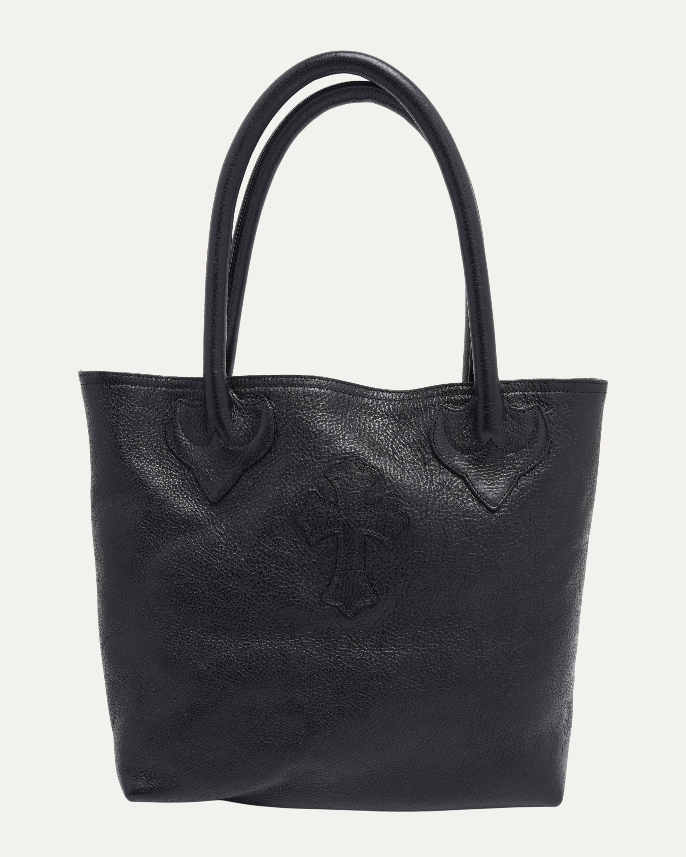 Chrome Hearts Cross Patch Leather Tote Bag – Justin Reed