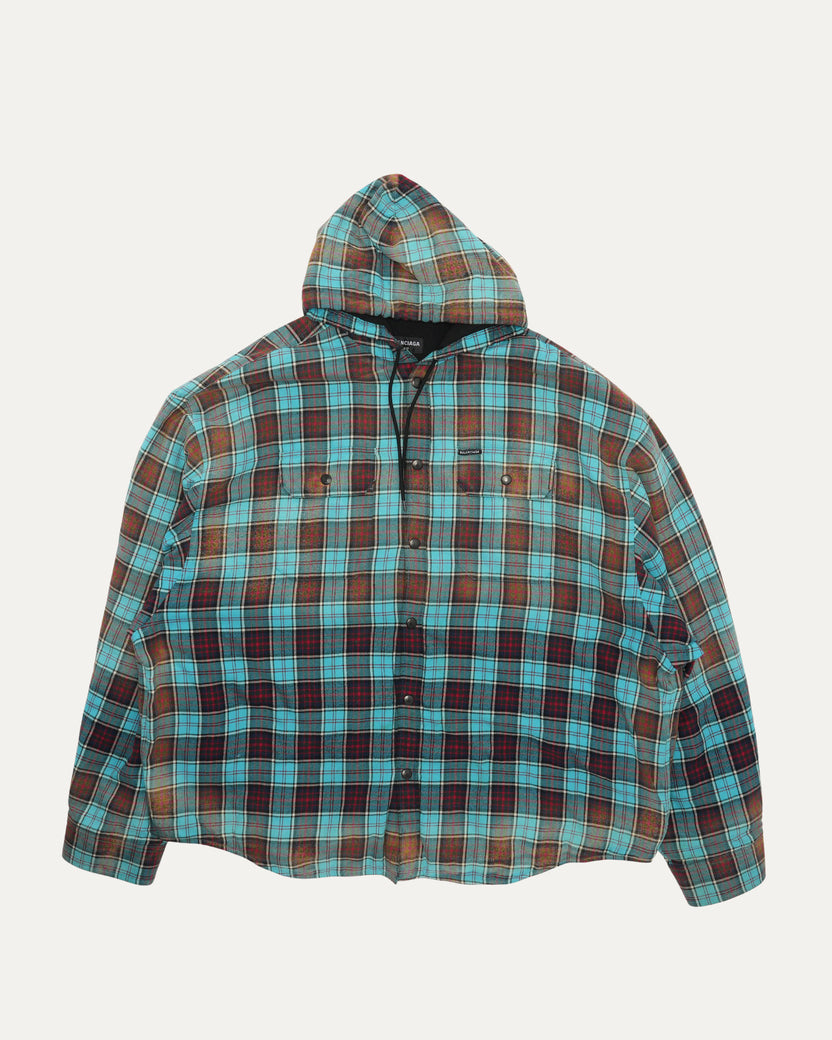 Hooded Flannel Jacket