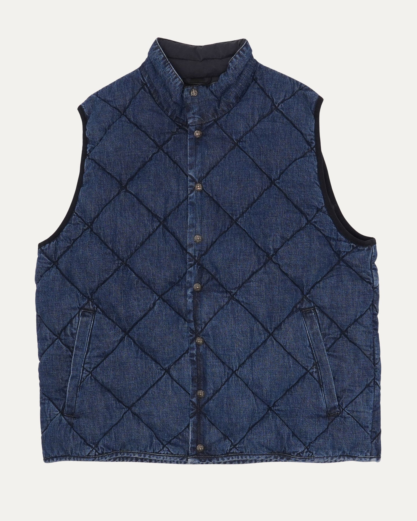 Teenage Kicks Quilted Denim Vest