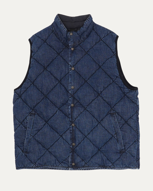 Teenage Kicks Quilted Denim Vest