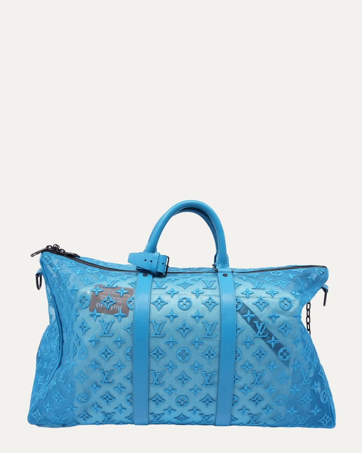 Monogram Mesh Keepall Triangle Bandoulière 50