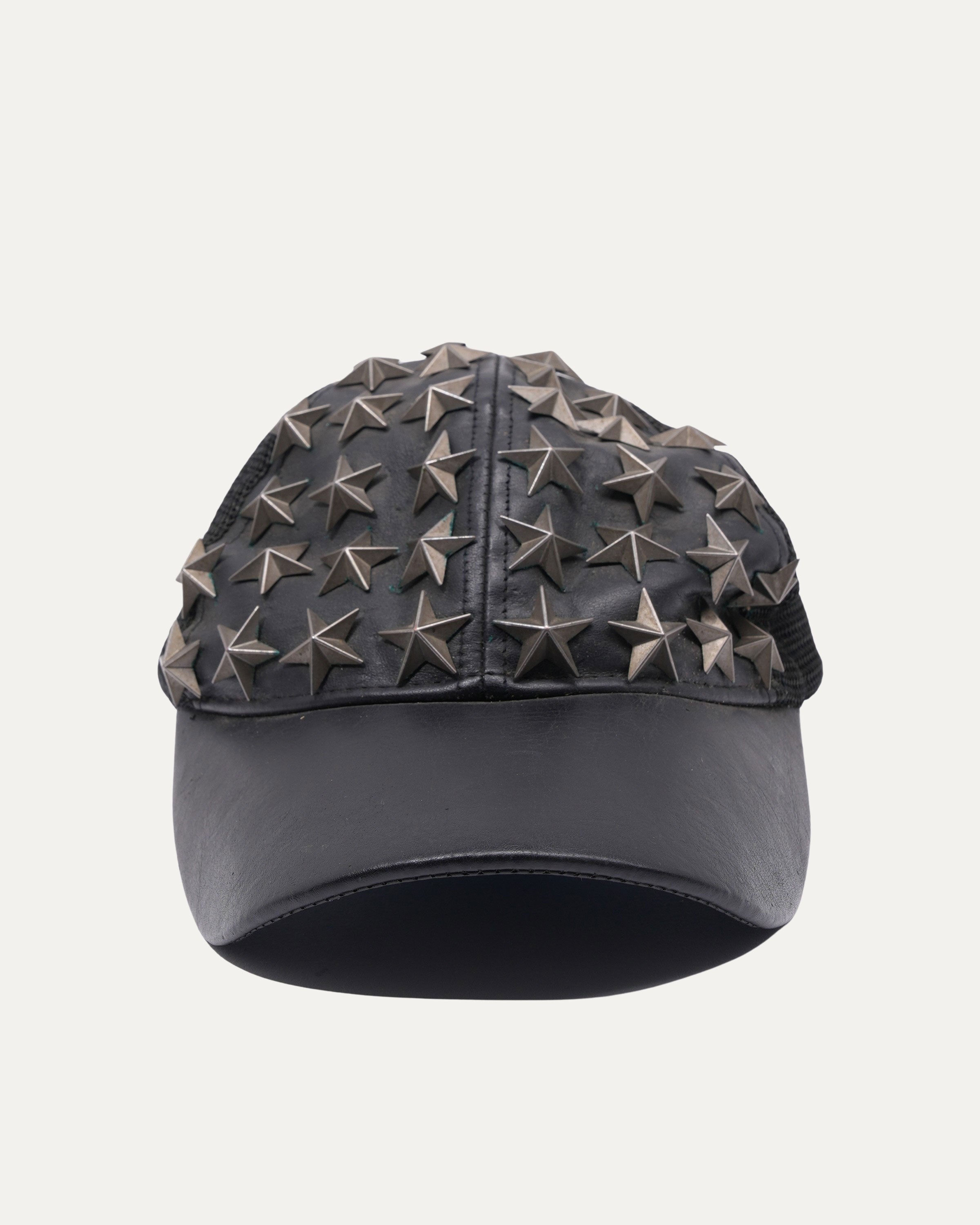 Star Studded Leather Hat