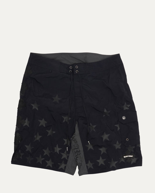 Plus Cross Patch Star Print Board Shorts