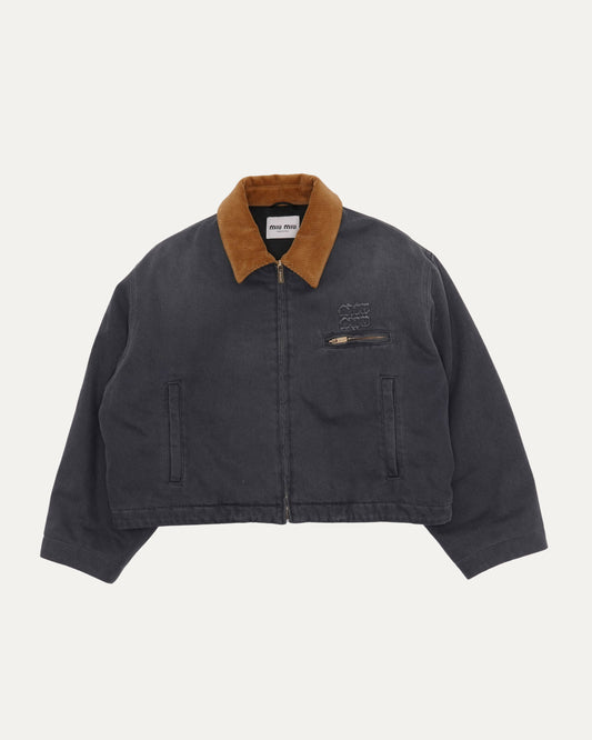 Corduroy Collar Work Jacket