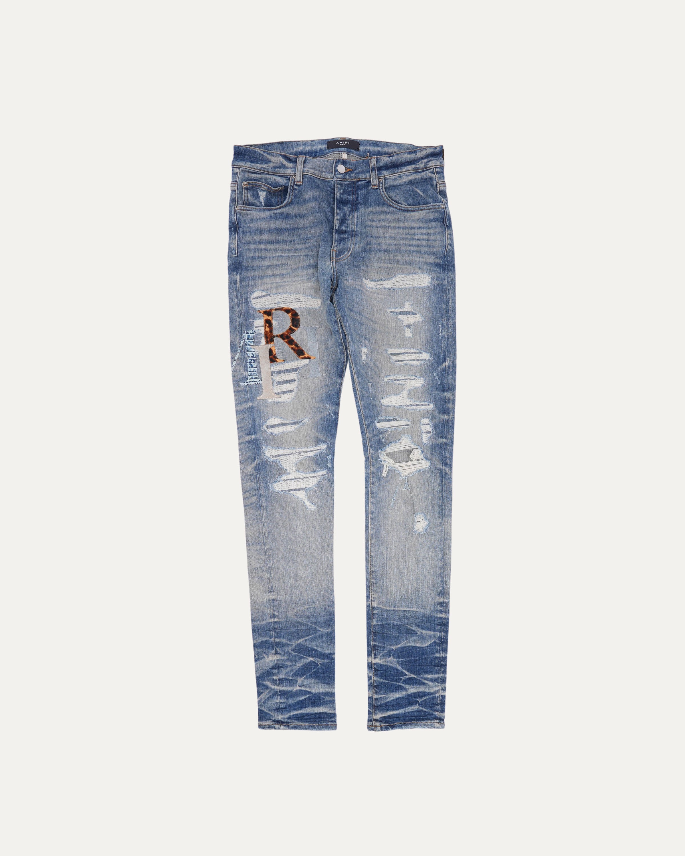 Amiri Logo Patch Jeans