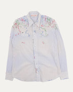 Striped Embroidered Shirt