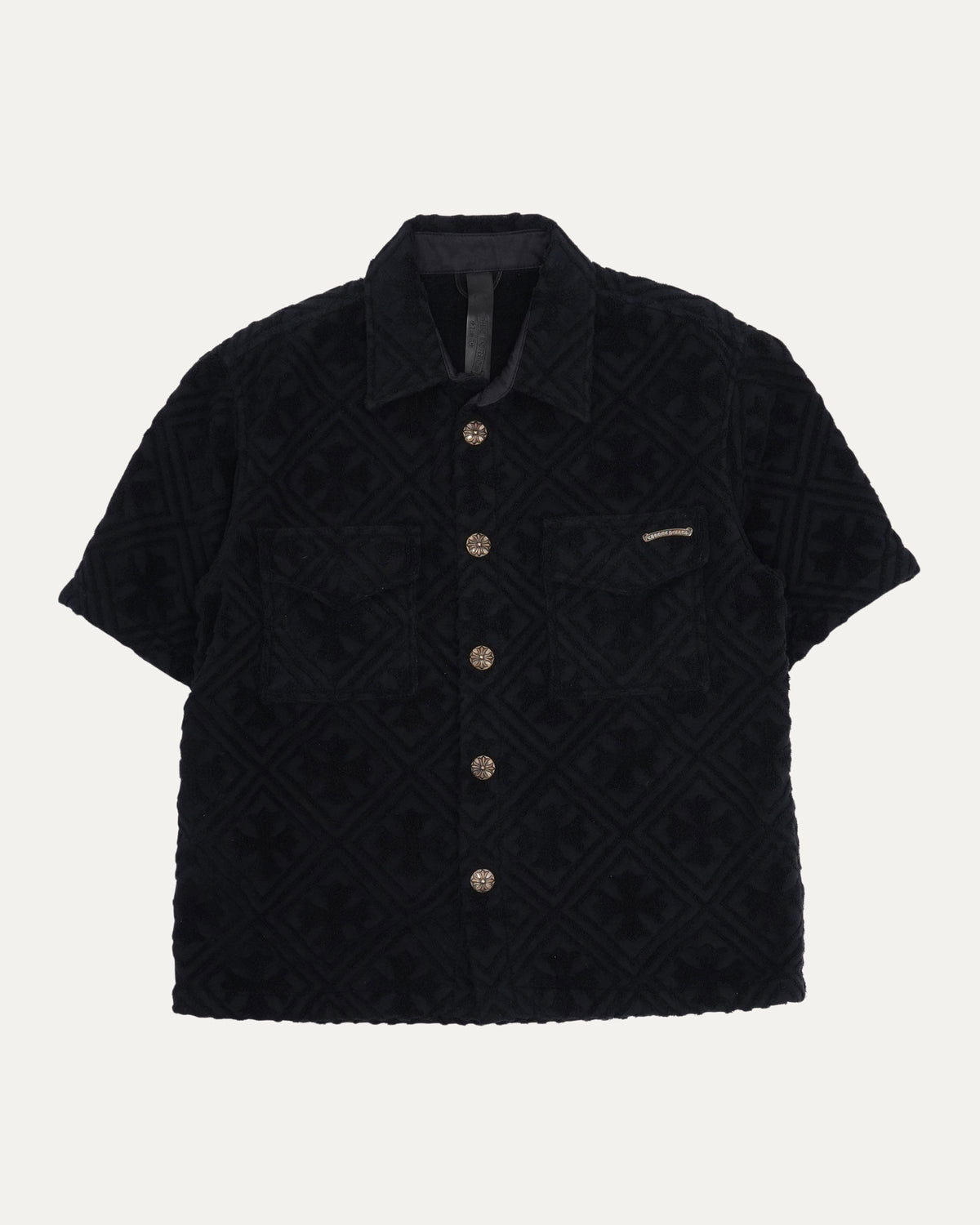 Terry Cloth Short Sleeve Shirt
