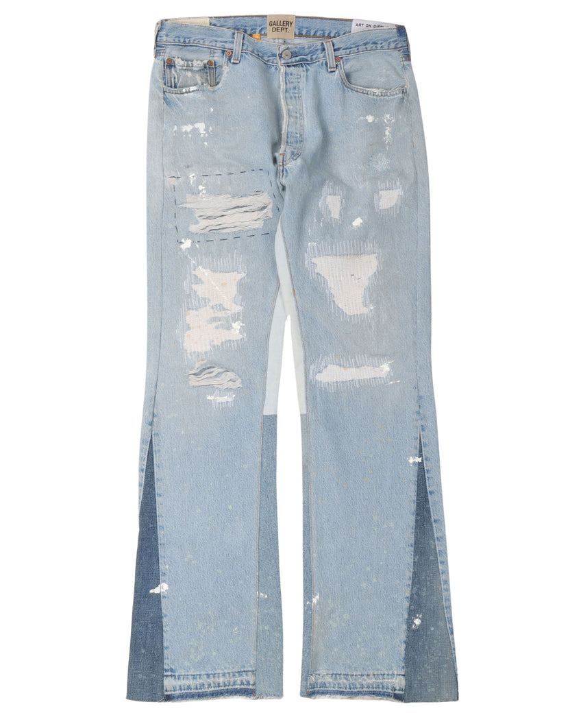 Distressed Indiana Flare Jeans