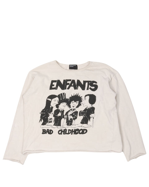 Enfants Riches Deprimes Bad Childhood Raw Hem Long Sleeve T-Shirt