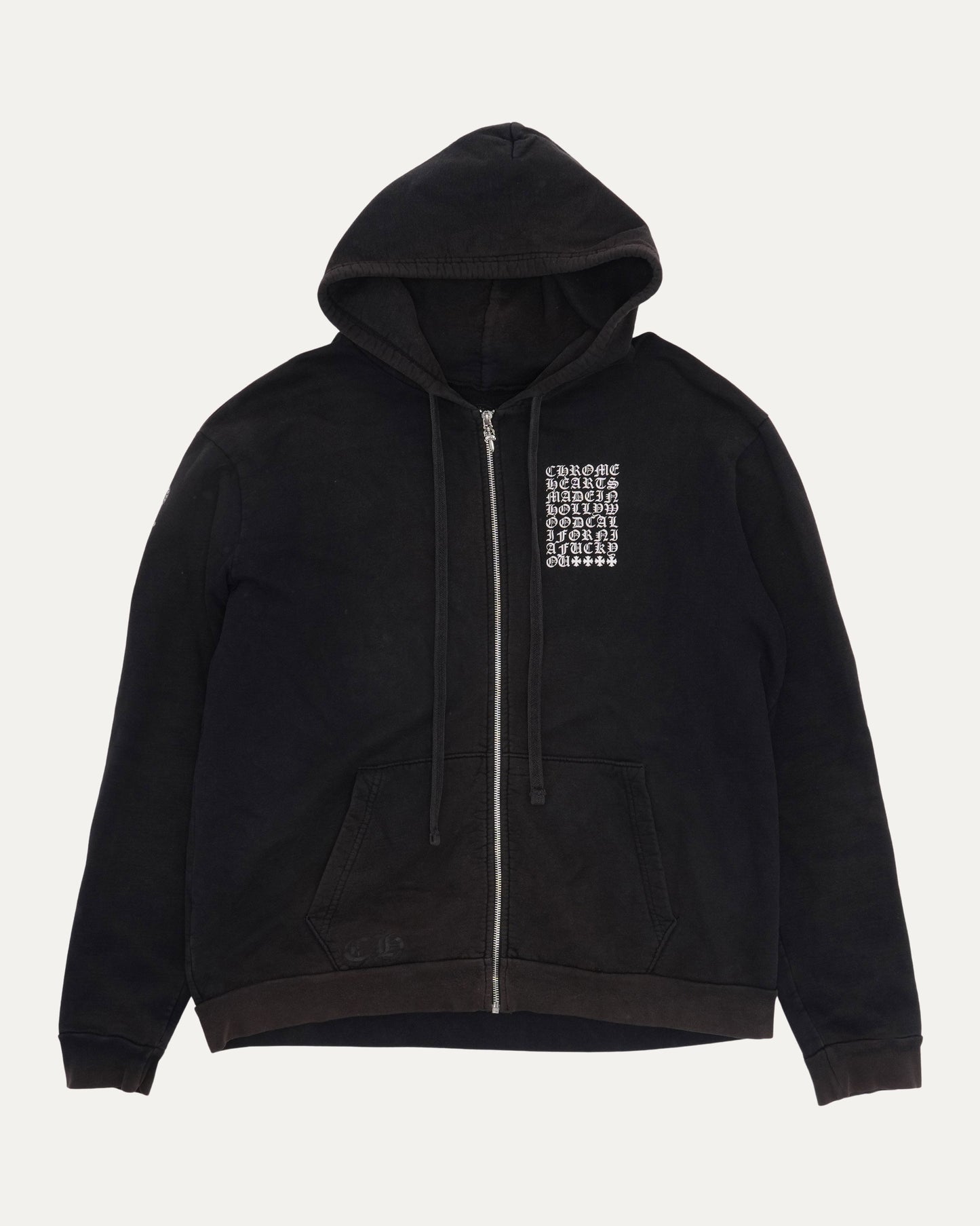 Multi Motif Zip Up Hoodie