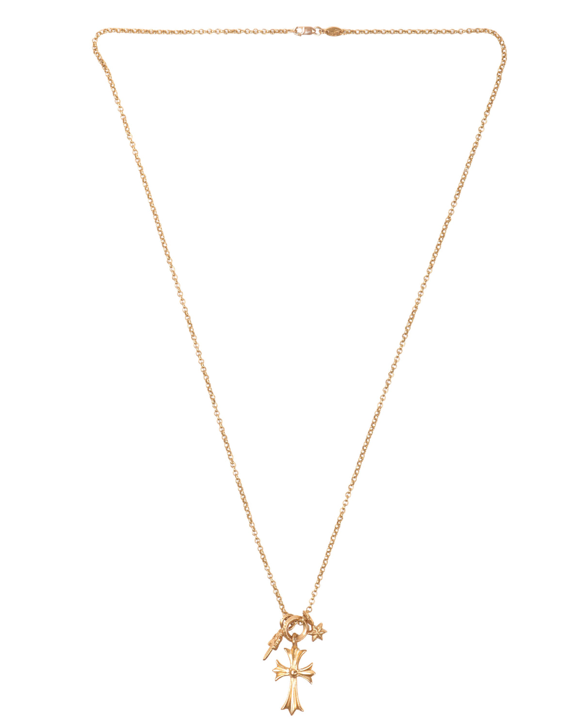 22k Gold Multi-Charm Necklace