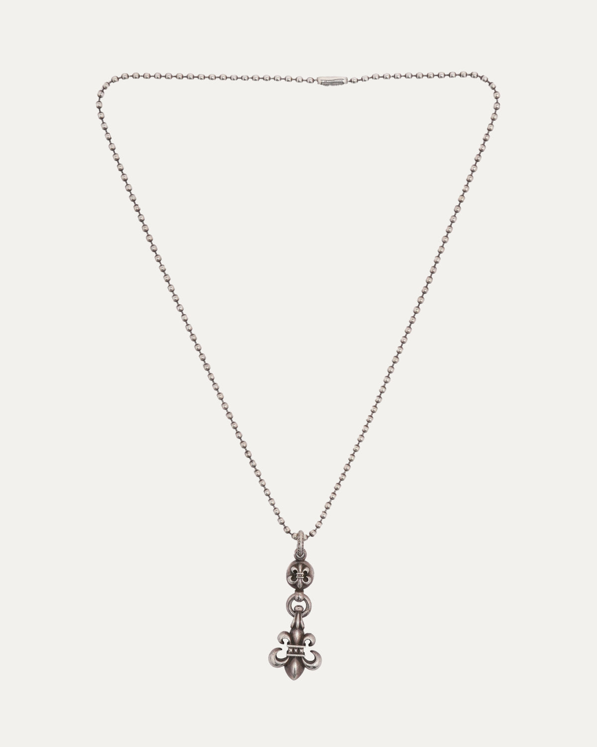 Fleur Pendant with Fleur Ball on Ball Chain