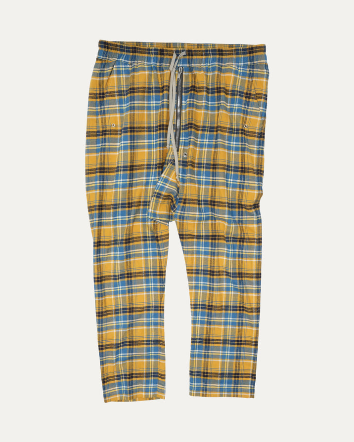 SS21 Phlegethon Plaid Drop Crotch Pants