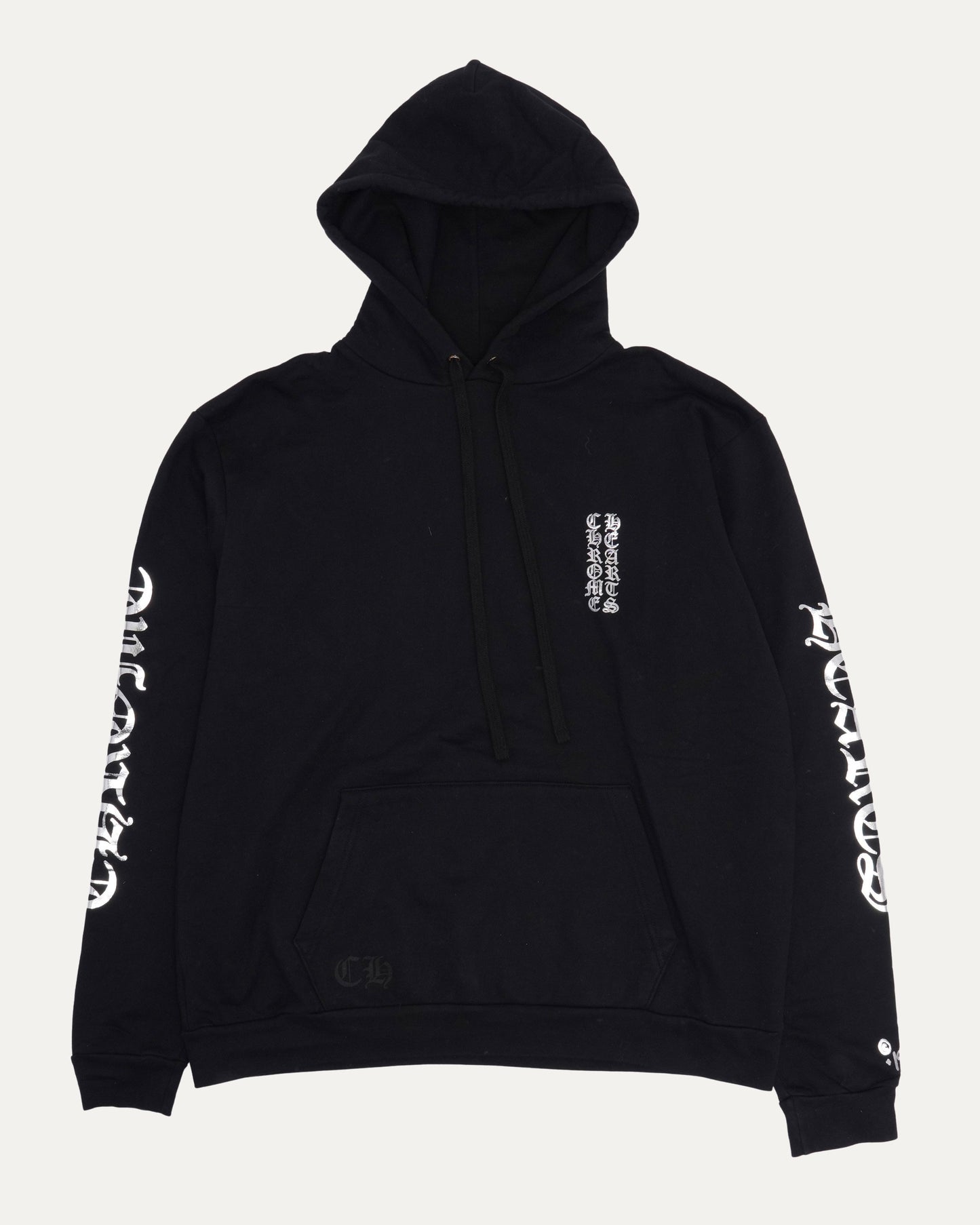 Metallic Vertical Logo Hoodie