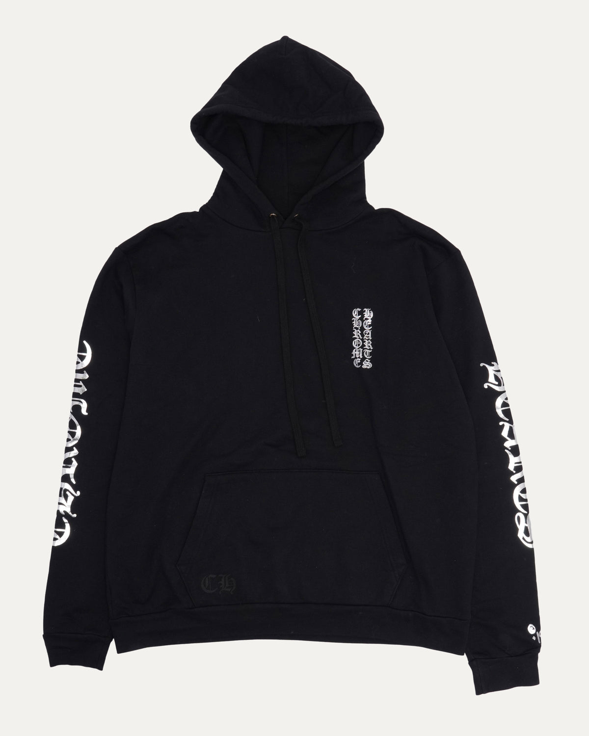 Metallic Vertical Logo Hoodie