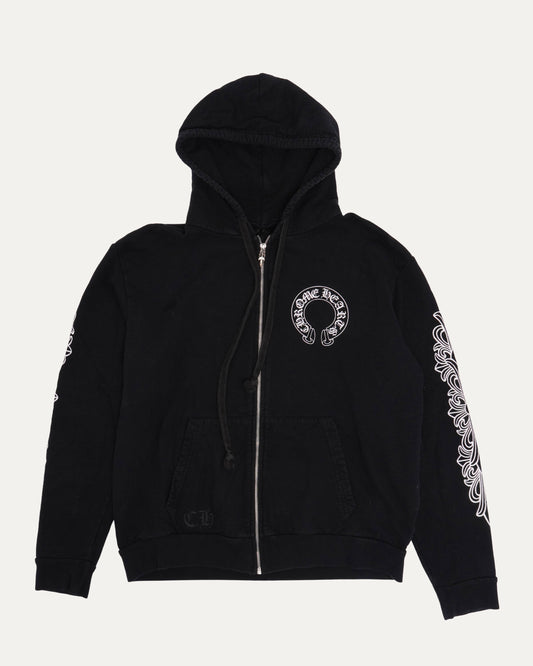 Horseshoe Logo Zip Up Hoodie