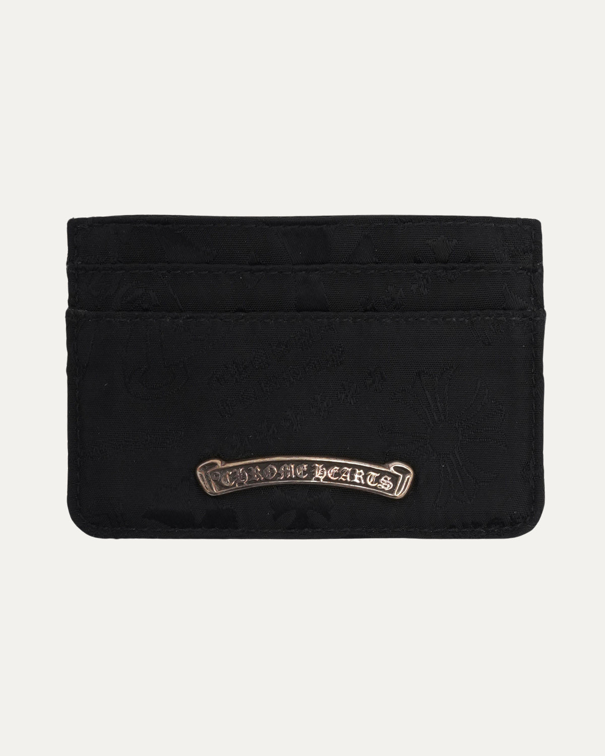 Nylon Stencil Scroll Embellished Cardholder