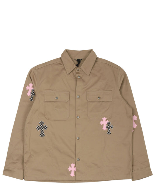 Cross Patch Work Dog Shirt