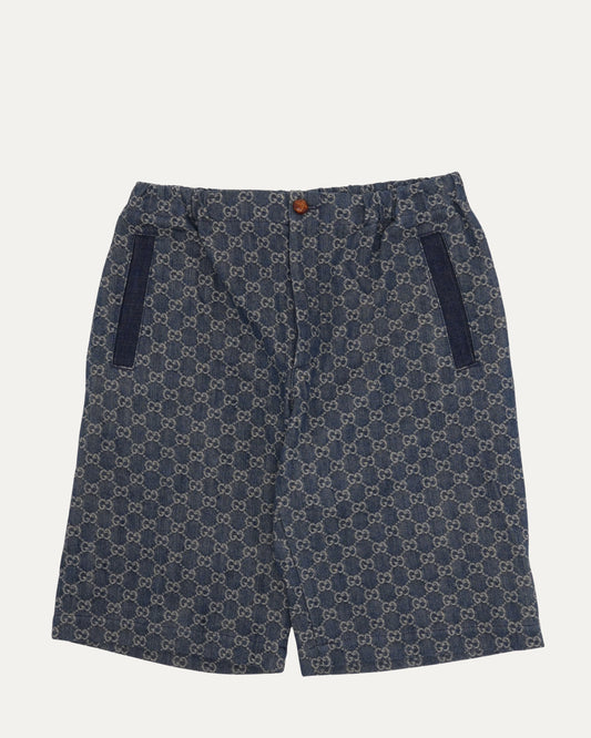 Denim GG Monogram Shorts