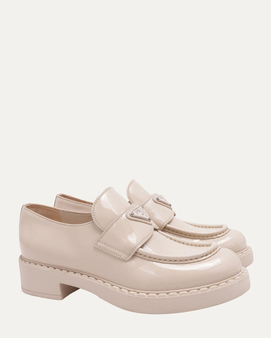 Chocolate Patent Leather Loafers