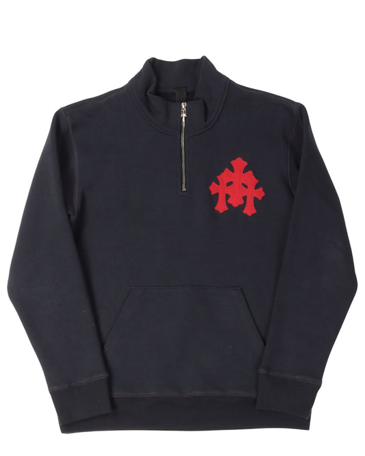 Paper Jam Cemetery Cross Patch Sweatshirt