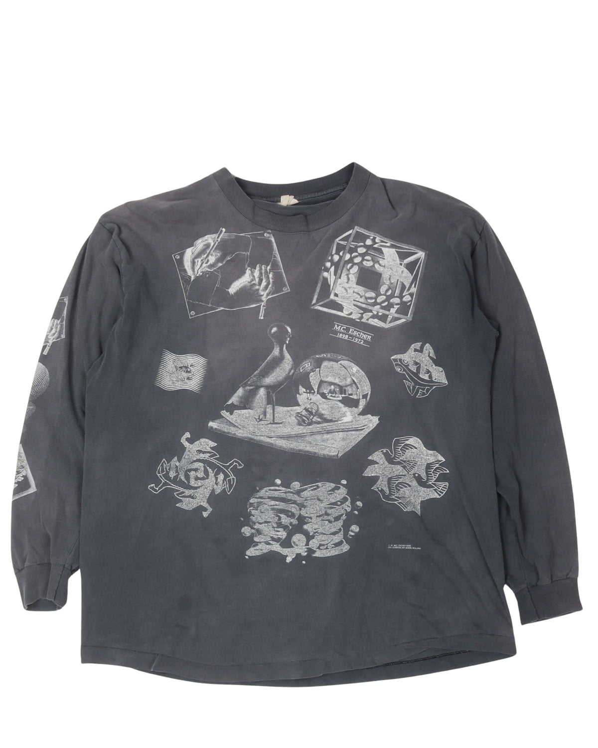 MC Escher Graphic Long Sleeve T-Shirt
