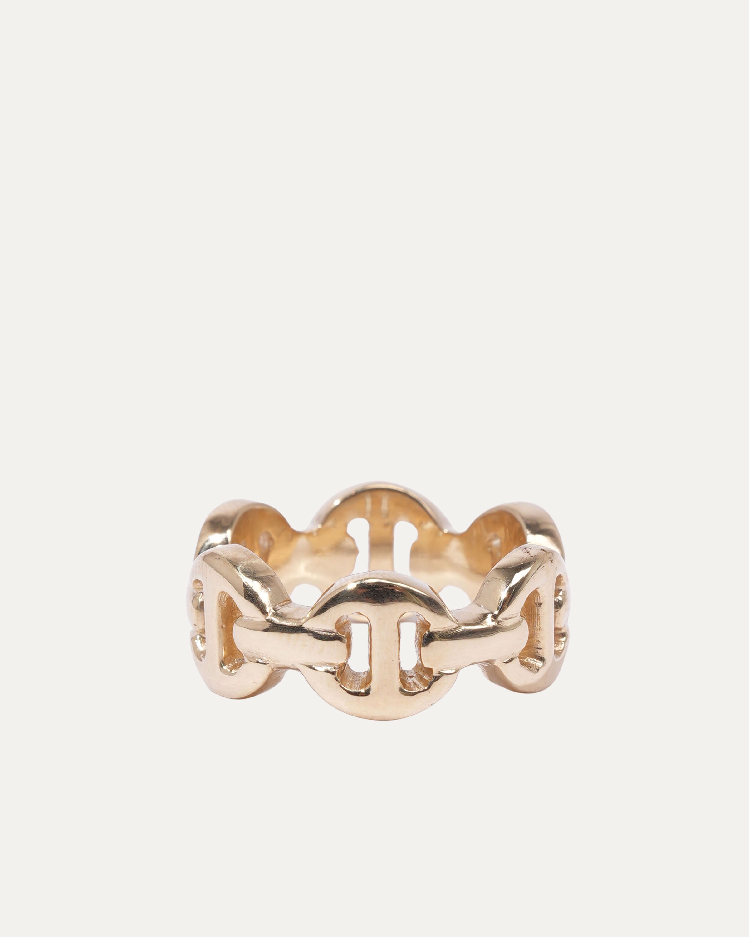 18k Yellow Gold Heritage Classic Tri-Link Ring