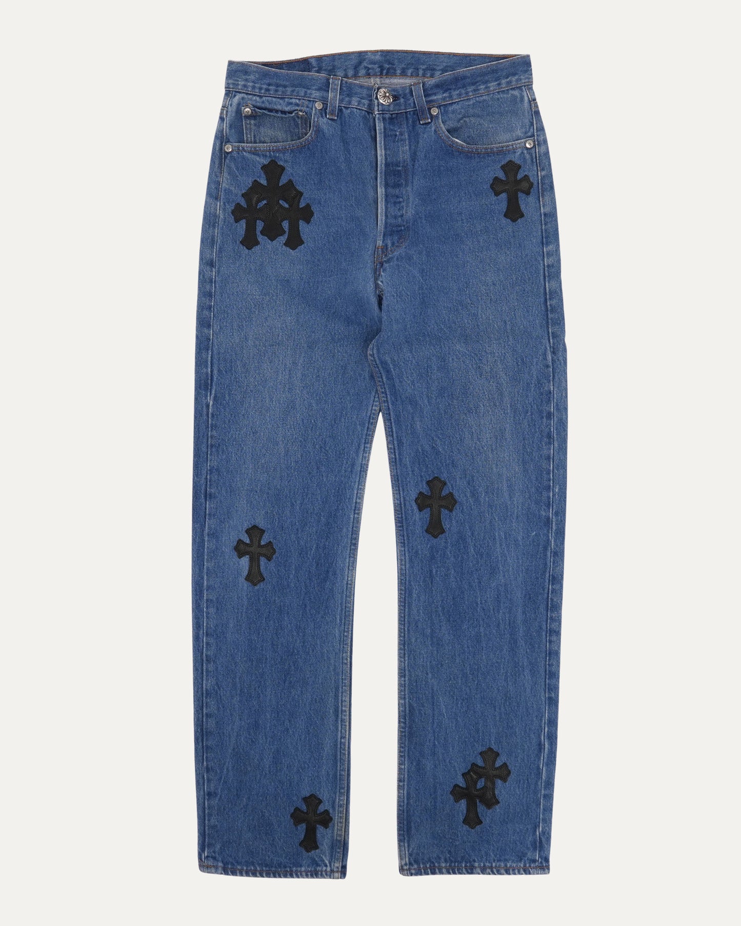 Levis 501 Cross Patch Jeans