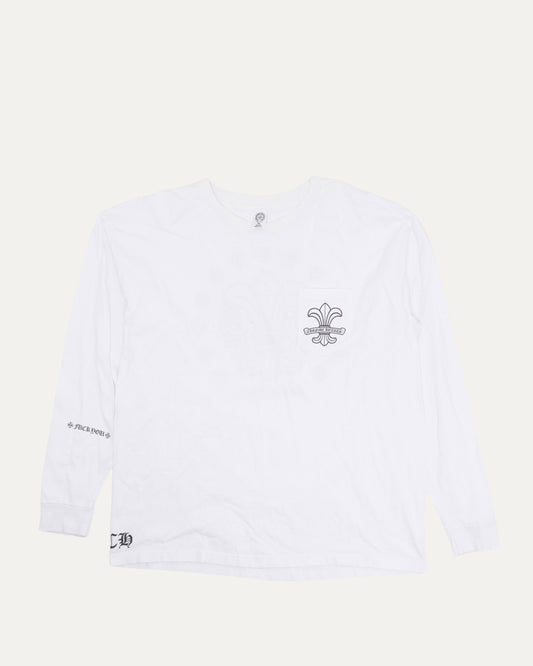 Vintage Fleur Logo Pocket Long Sleeve T-Shirt