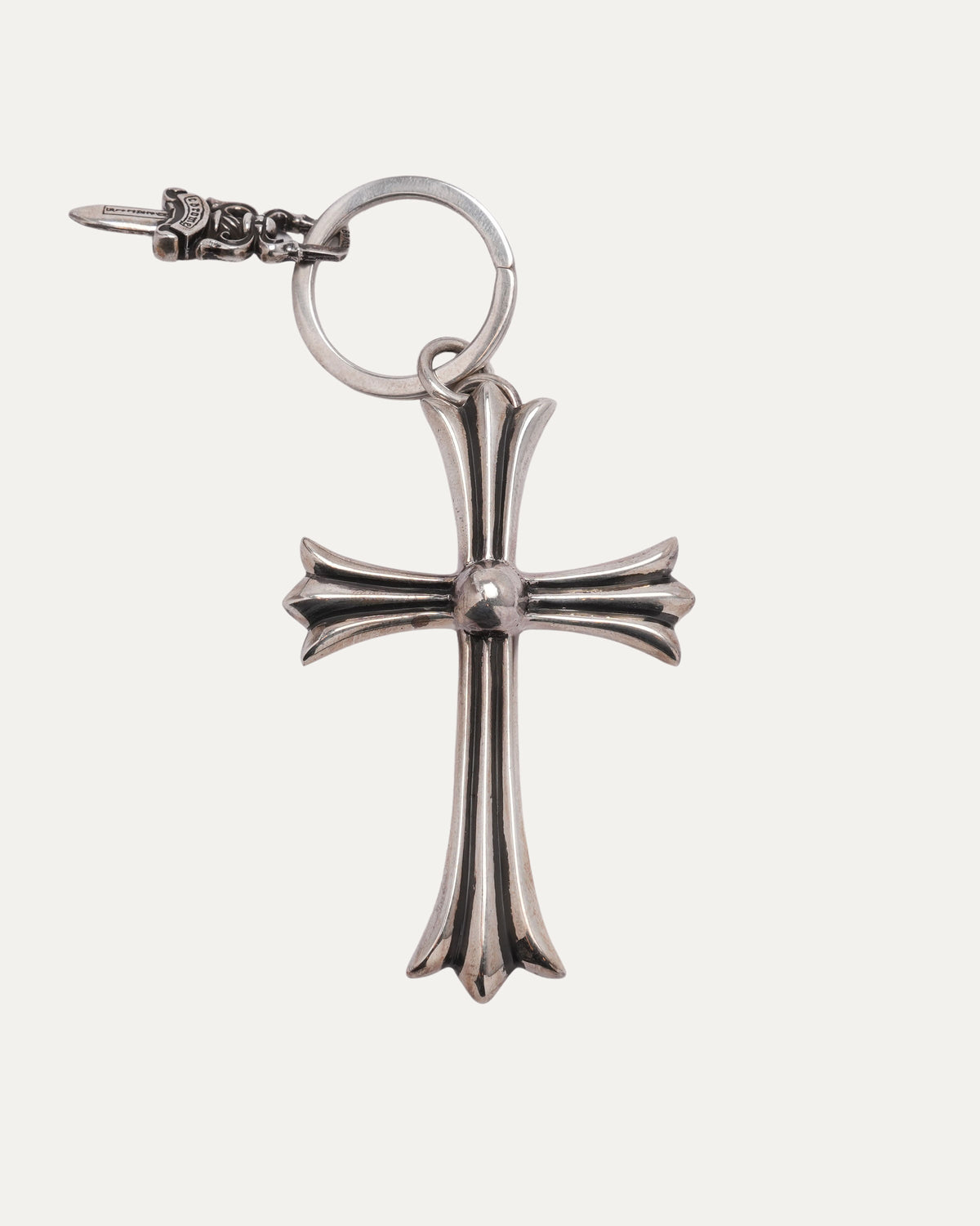 Large Cross and Dagger Keychain