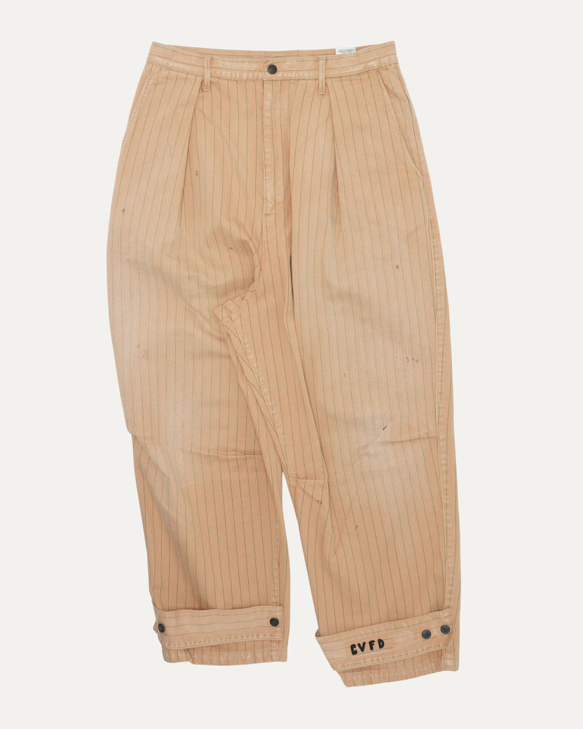 Pleated Pinstripe Pants