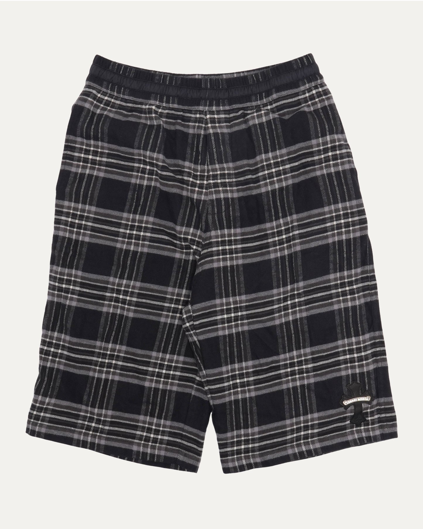 After School Cross Patch Flannel Shorts