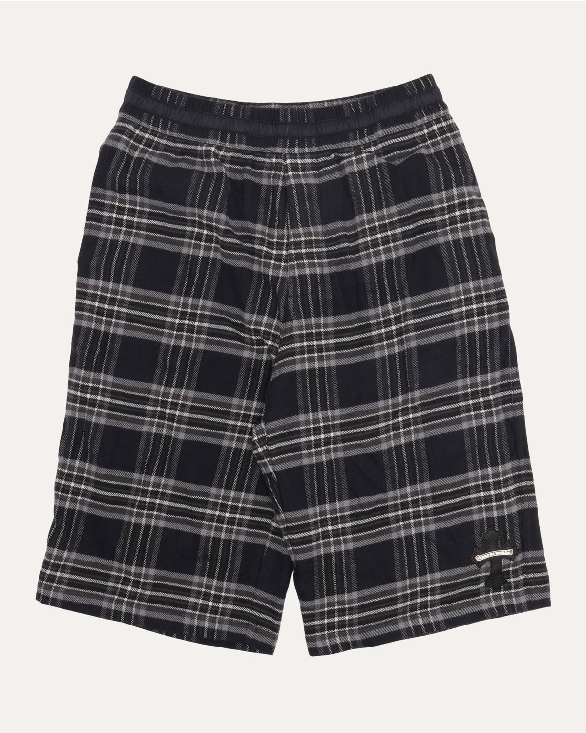 After School Cross Patch Flannel Shorts