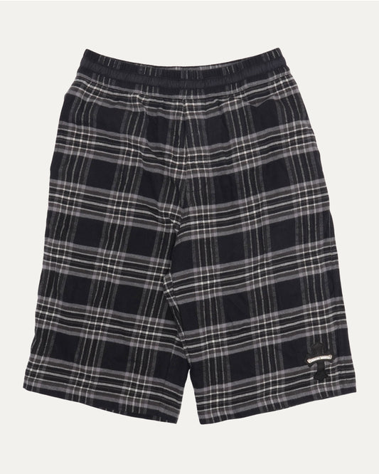 After School Cross Patch Flannel Shorts