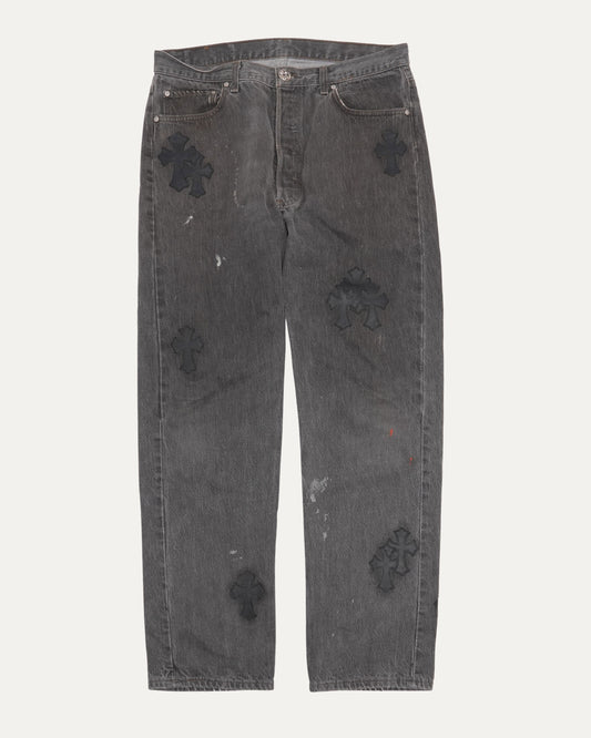 Levis 501 Cross Patch Jeans