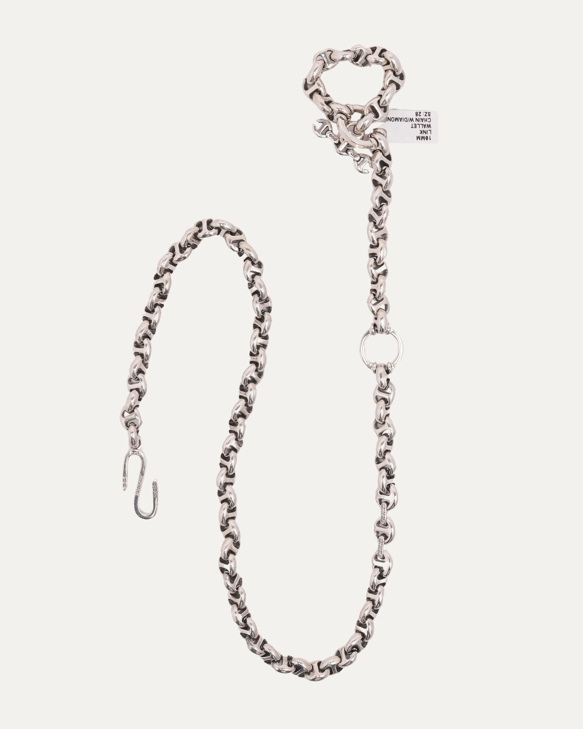 10MM Open-Link Wallet Chain with Diamonds