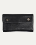 Leather Snap Wave Wallet